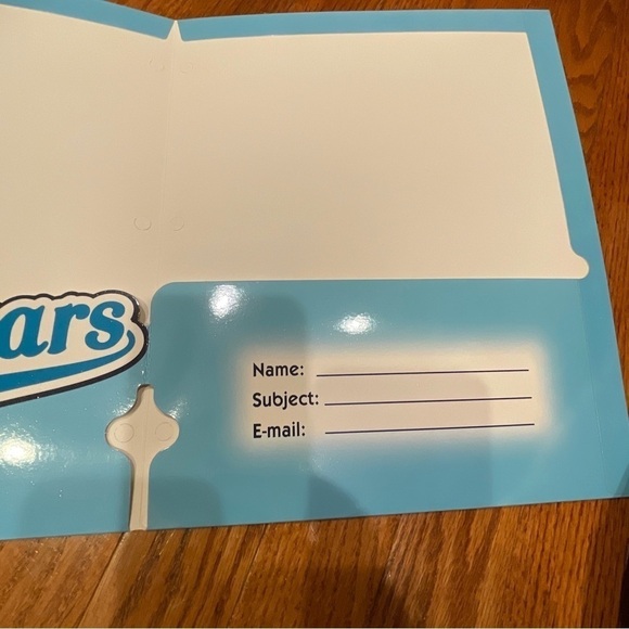 Star point 2004 Care Bears Superstar! Blue Pocket Folder - Picture 5 of 8
